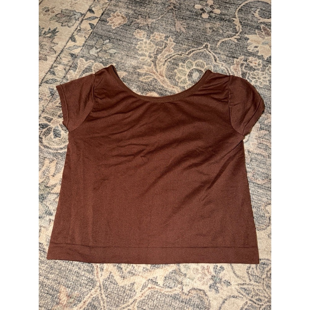 Intimately Free People Seamless Short Sleeve Brown